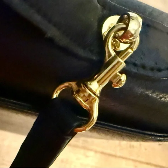 Valentino Garavani Black Leather Crossbody Shoulder Bag